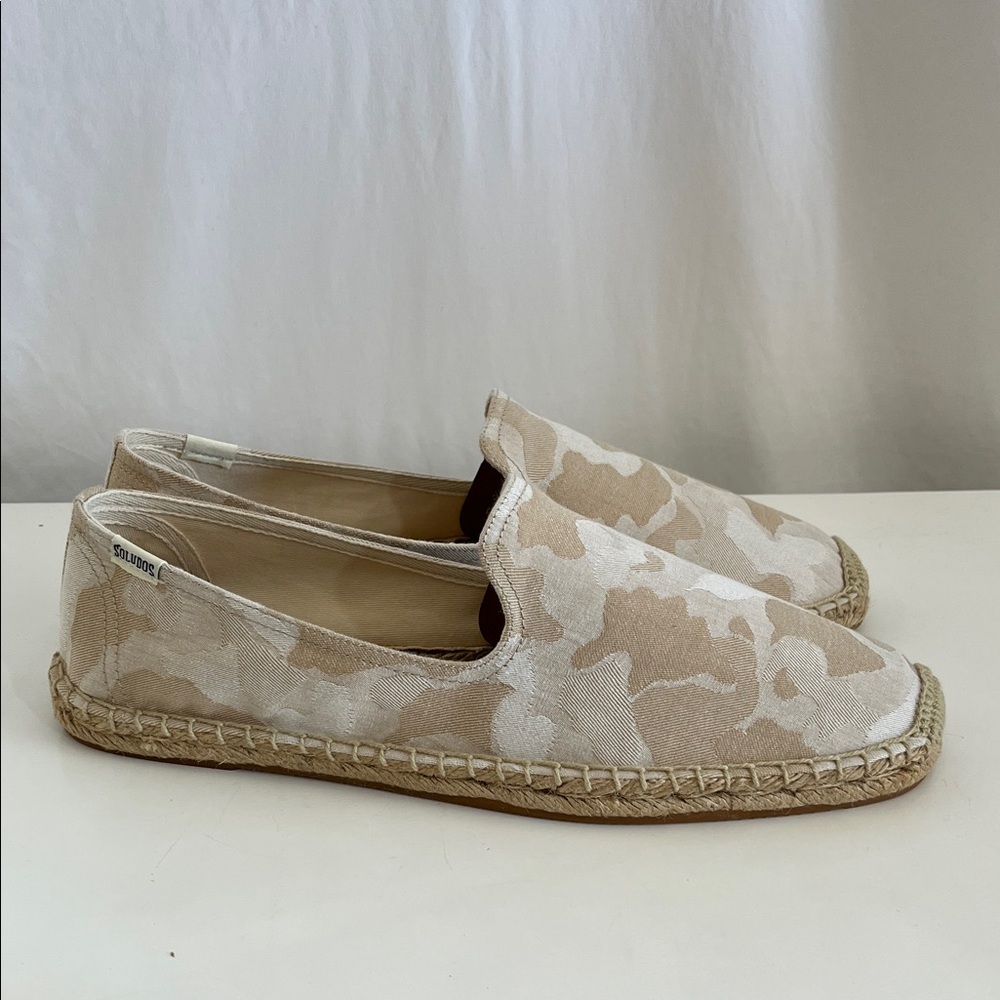Soludos Men’s Cream Camouflage Espadrilles